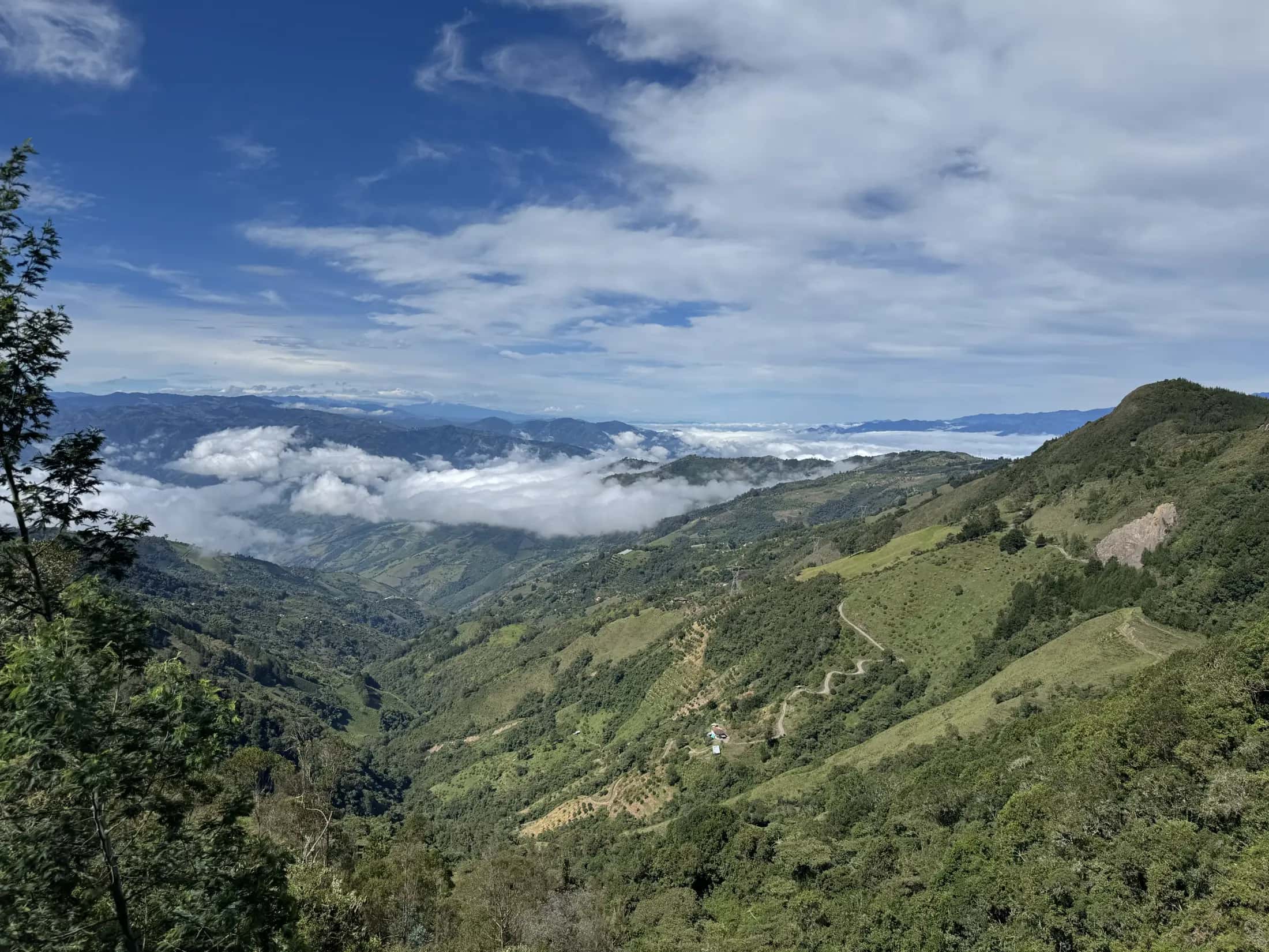 Montañas y antiguos caminos del territorio de ROVEDAL en Abejorral, Antioquia
